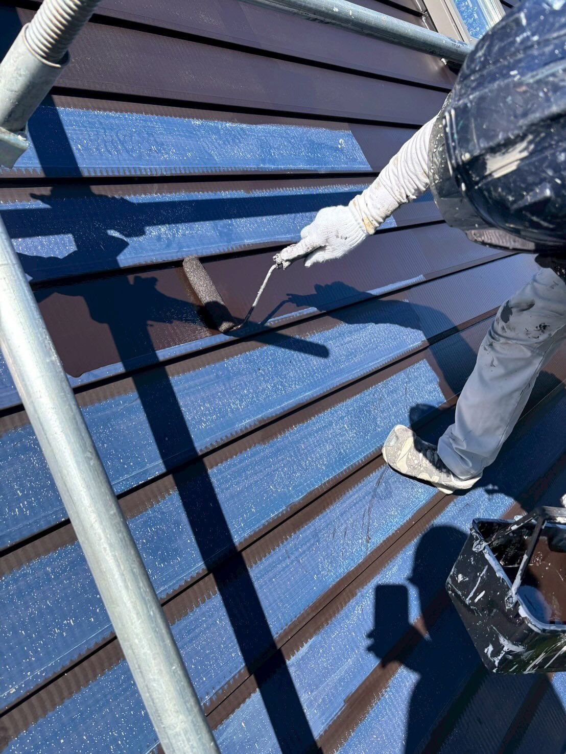 こんにちは🌟！石狩市緑苑台東にあるスウェーデンハウスでの塗装